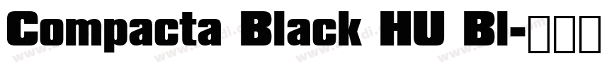 Compacta Black HU Bl字体转换